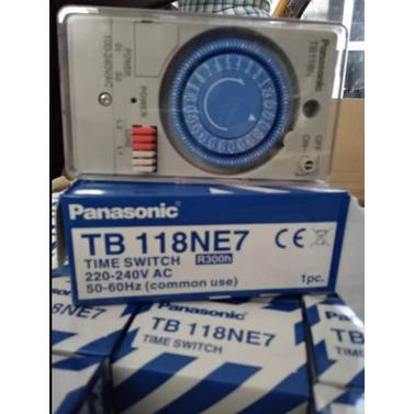 Công tắc hẹn giờ cơ Panasonic TB118N 15A 220V tặng kèm pin chờ 300 giờ, Timer hẹn giờ Panasonic TB118N ổ cắm hẹn giờ