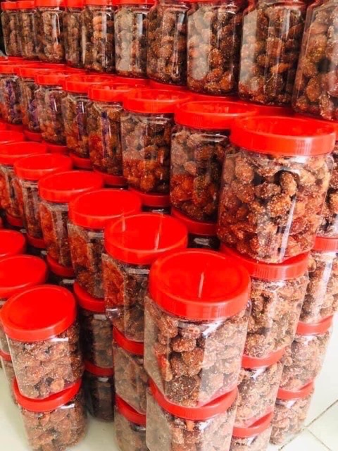 Say nhung đường muối ớt hũ 300g (trái to dày cơm)