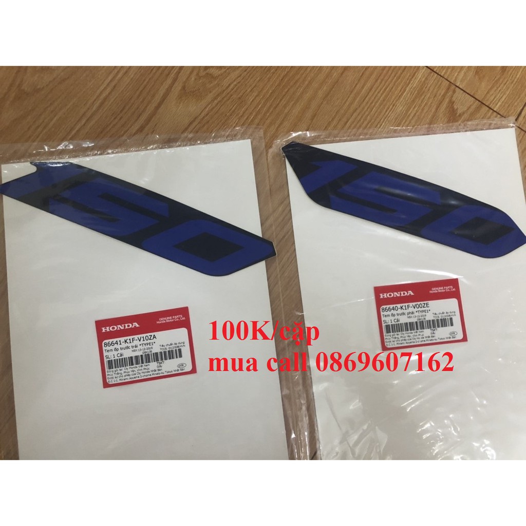 Tem Chữ 150 xe Air Blade 2020