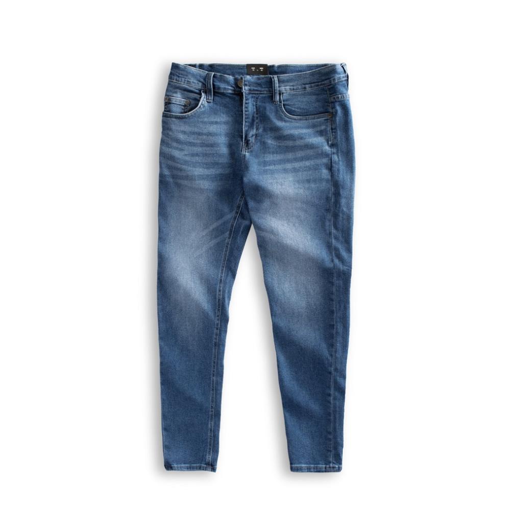 Quần Jean nam dài trơn LADOS-14064, Slimfit, tôn dáng, co giãn tốt
