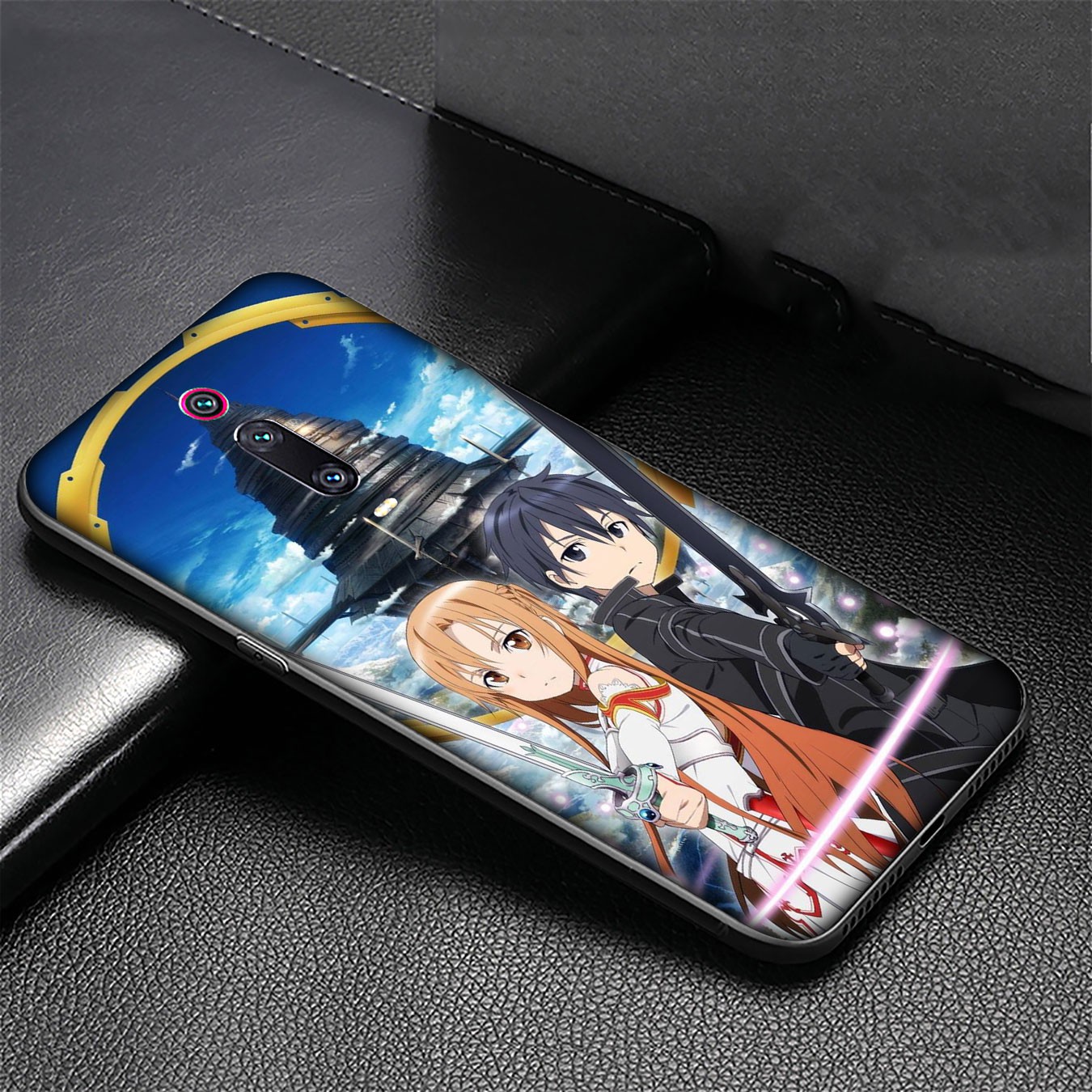 Ốp điện thoại mềm hình sword Art Online Anime cho Samsung Galaxy Note 8 9 10 Plus Lite A51 A71 A81 A91 J7 Duo