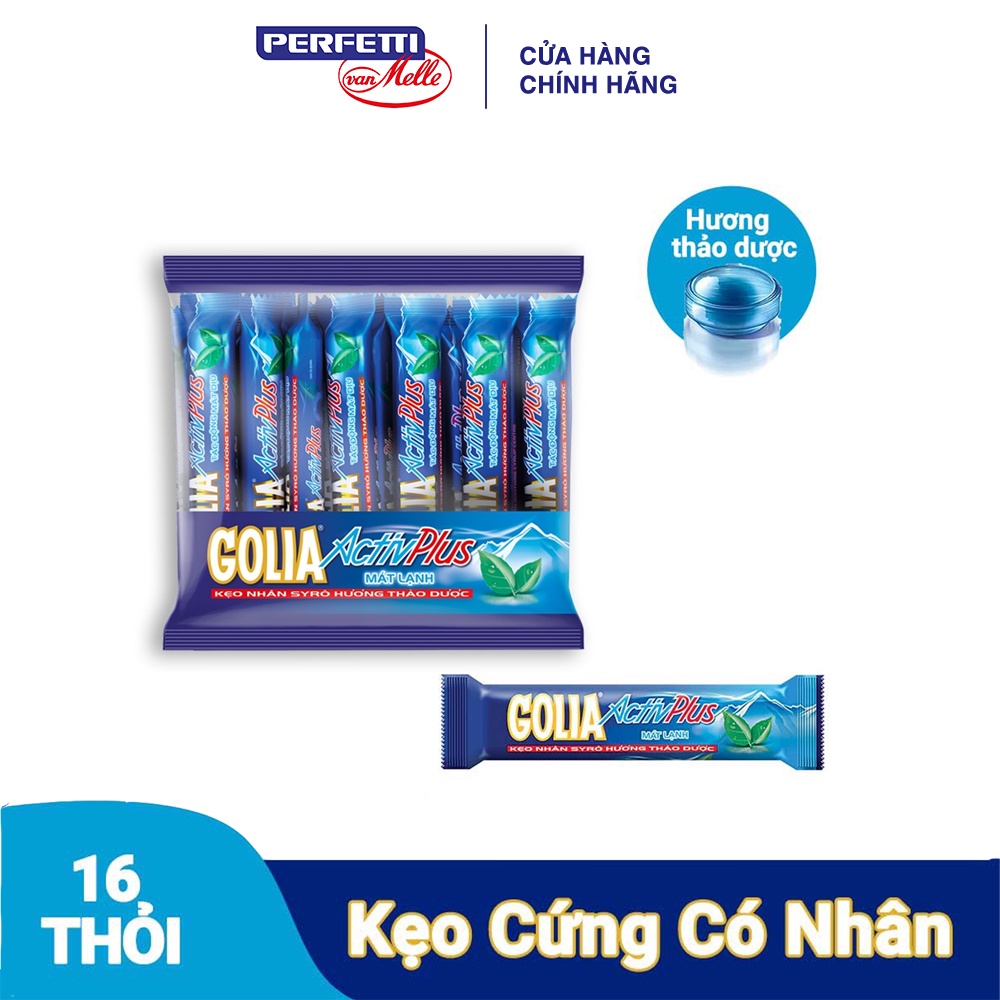 [7-12.10 MUA 2 GIẢM 50%]Kẹo nhân syrô Golia Activ Plus (Gói 16 thỏi)