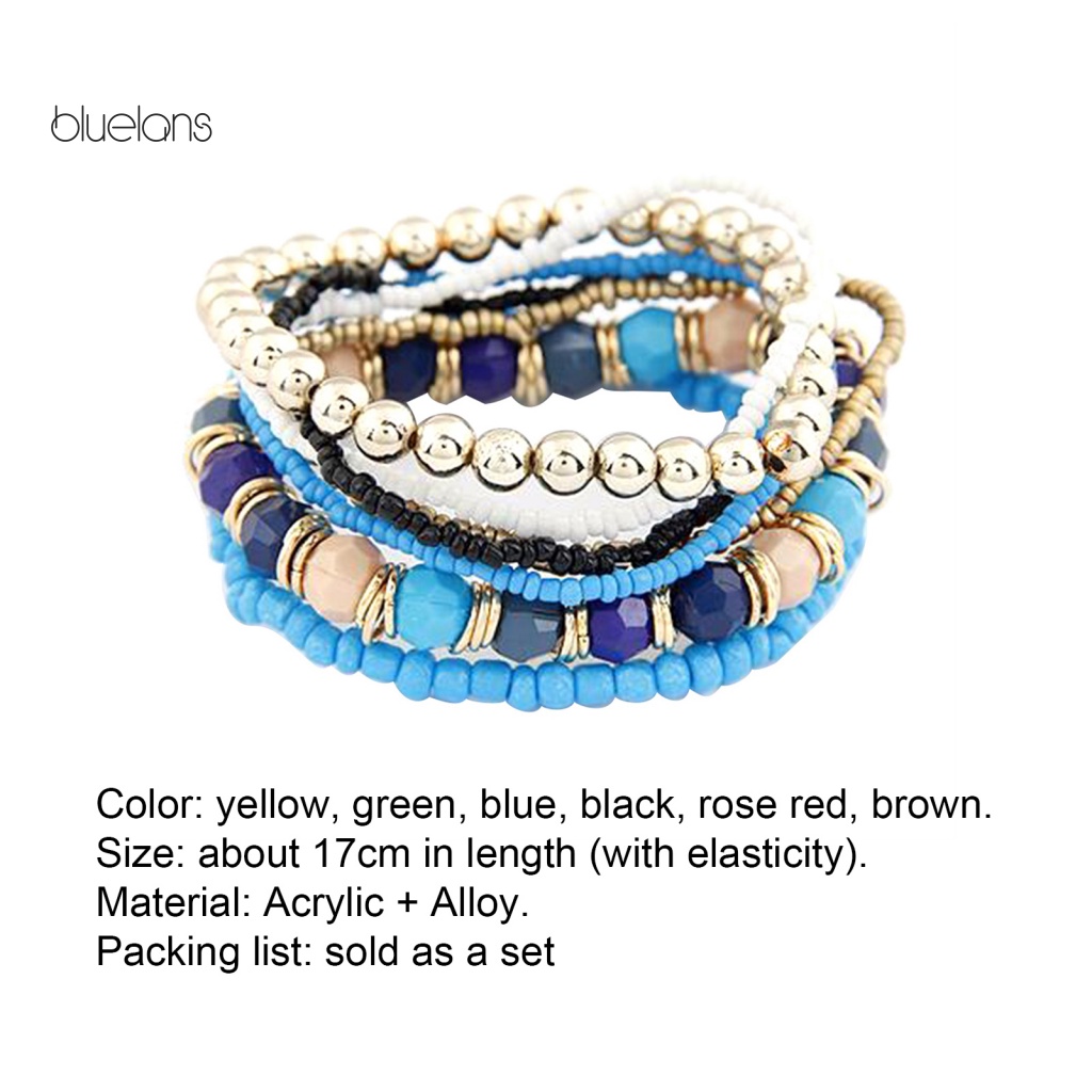 Vòng Tay Nhiều Lớp Phong Cách Bohemian Cho Nữ