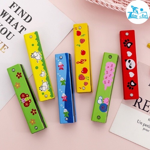 Đồ Chơi Kèn Harmonica 32 Lỗ Bằng Gỗ Cho Bé Phát Triển Âm Nhạc