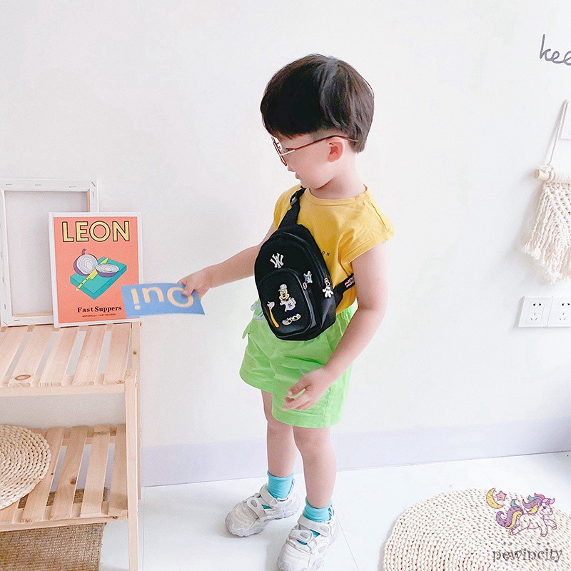 ✿ Korean Boys Girls Bags Children Cute Cartoon Print Handbag Fashion Shoulder Bag