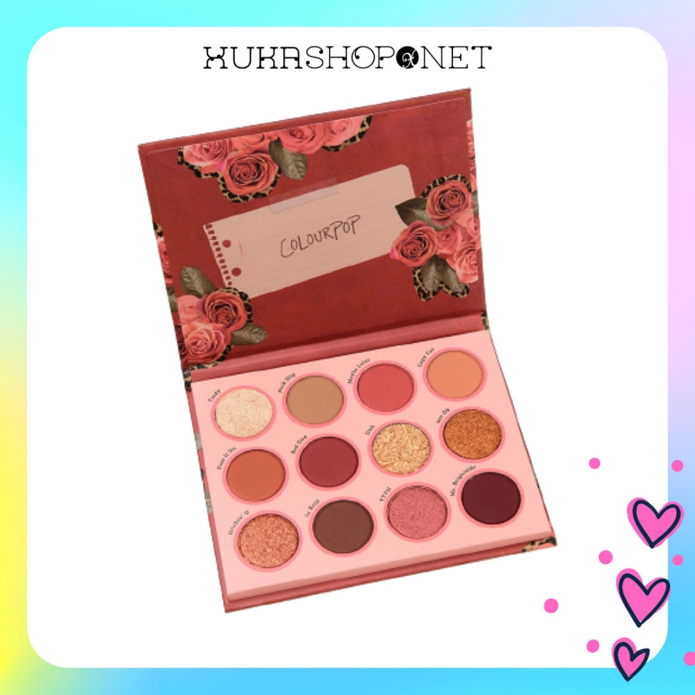 [Chính hãng] Bảng phấn mắt Colourpop What Ever Eyeshadow Palette 12 ô màu chống thấm nước lâu trôi