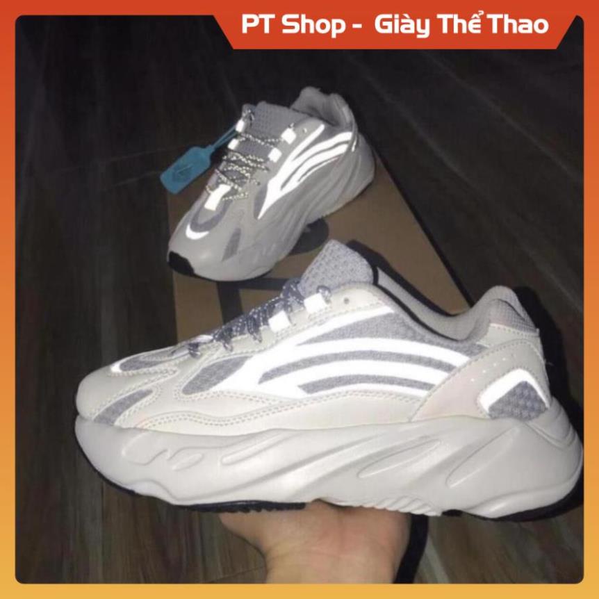 [FreeShip + Hàng Tốt] Giày thể thao Sneaker YZ 700 V2 Static phản quang trắng xám phản quang Sịn Sò