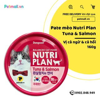 Pate mèo nutri plan tuna & salmon - 160g