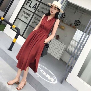 Đầm sát cánh thun eo trẻ trung (  Bo có hình thật nhé)
