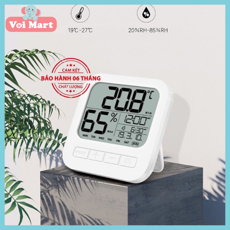 ⚡Deal Sock⚡ Nhiệt Ẩm Kế Điện Tử Đa Năng Đo Nhiệt Độ Và Độ Ẩm Phòng Ngủ Cho Bé