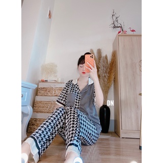 Bộ lụa cộc tay chất lụa Mango, bộ lụa mango mềm mịn, không nhăn, không xù - Ảnh thật