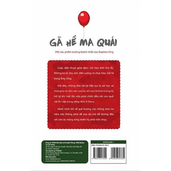 Sách - IT - Gã Hề Ma Quái - Tập 1 - (Stephen King - 1980)