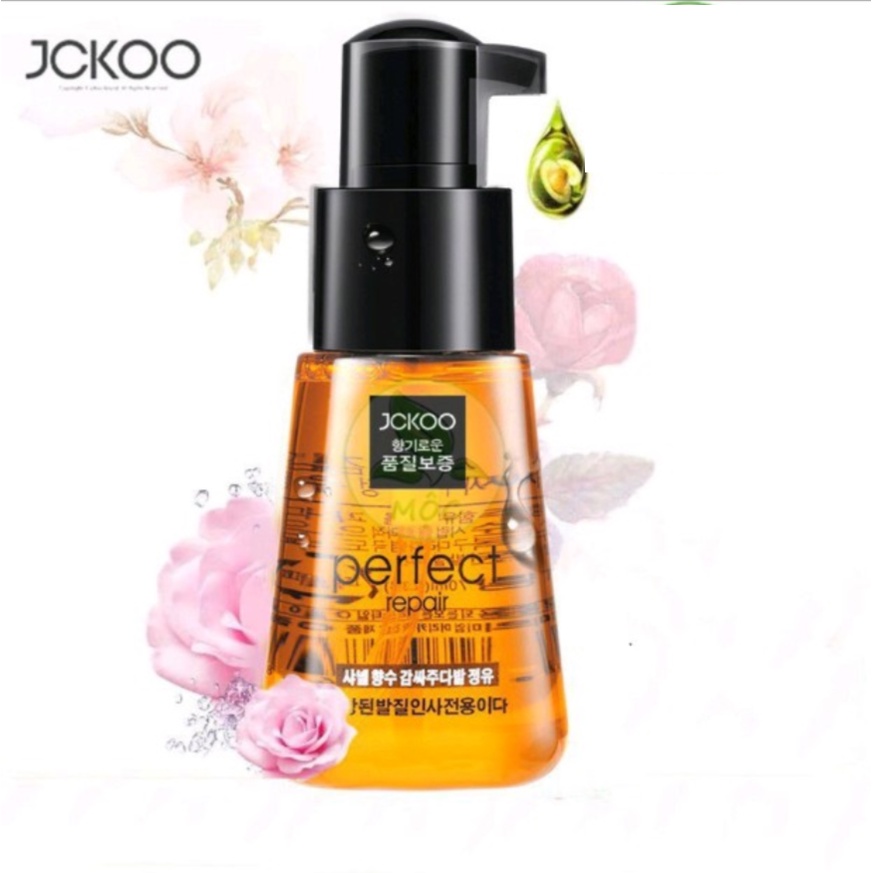 Tinh Dầu Dưỡng Tóc Uốn, Duỗi, Nhuộm, Tóc Khô Xơ Jckoo 70ml Phục Hồi Hư Tổn, Tạo Nếp Tóc Mềm Mượt