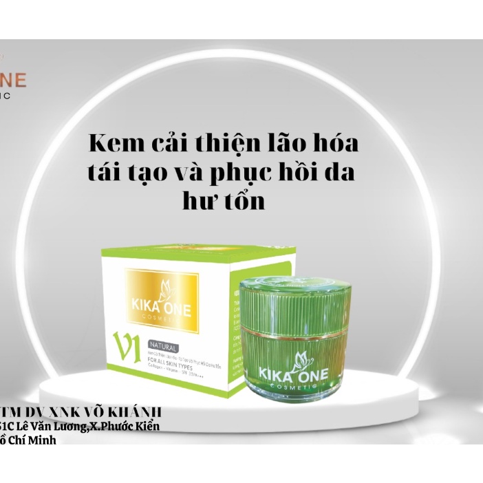 KEM KIKA ONE CẢI THIỆN LÃO HÓA - TÁI TẠO VÀ PHỤC HỒI DA HƯ TỔN 35g