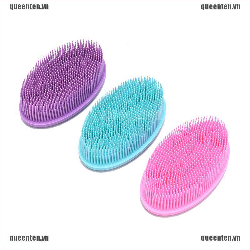 [Hàng mới về] Bàn chải tắm làm sạch da từ silicon mềm mại cho trẻ em tùy chọn màu sắc