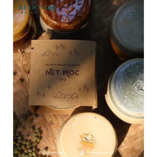 Bột Rửa Mặt Và Massage Mặt Nét Mộc