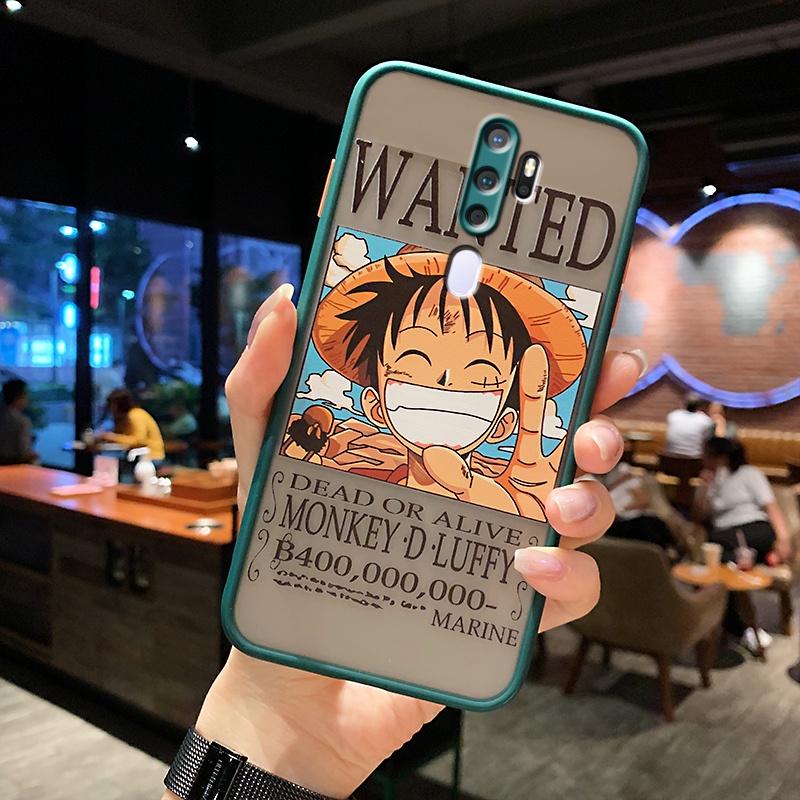 Camera Protection Ốp điện thoại TPU + PC trong suốt hình cho Oppo A5 2020 A9 2020 A15 A15s Reno2 F Reno3 Reno5 Reno5 Pro ONE PIECE Luffy Crayon ShinChan Creative Cartoon Casing