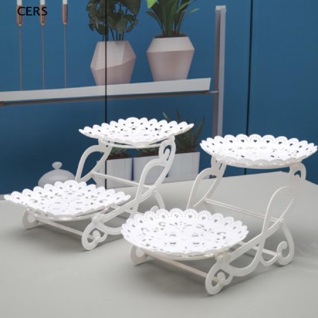 Set 1 / 2 Giá Đỡ Bánh Cupcake / Snack / Trái Cây Ba Tầng Sáng Tạo