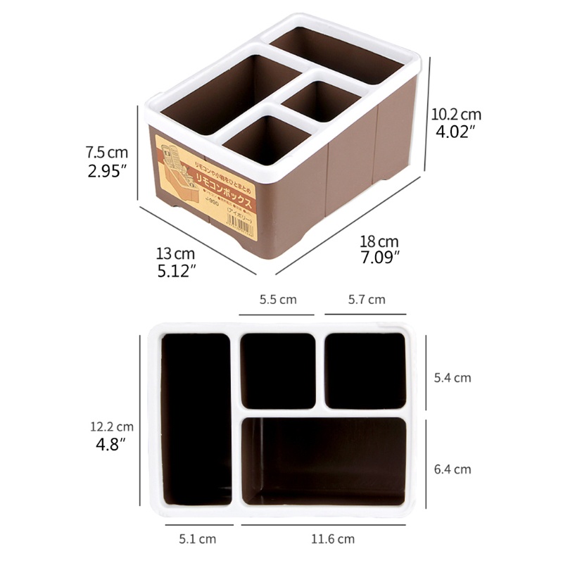 Giá Đỡ Điều Khiển Từ Xa 4 Ngăn Đa Năng Sắp Xếp Gọn Gàng Cho Nhà Ở