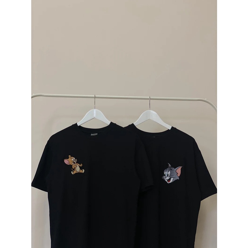 Áo thun thêu cotton unisex Couple T&J