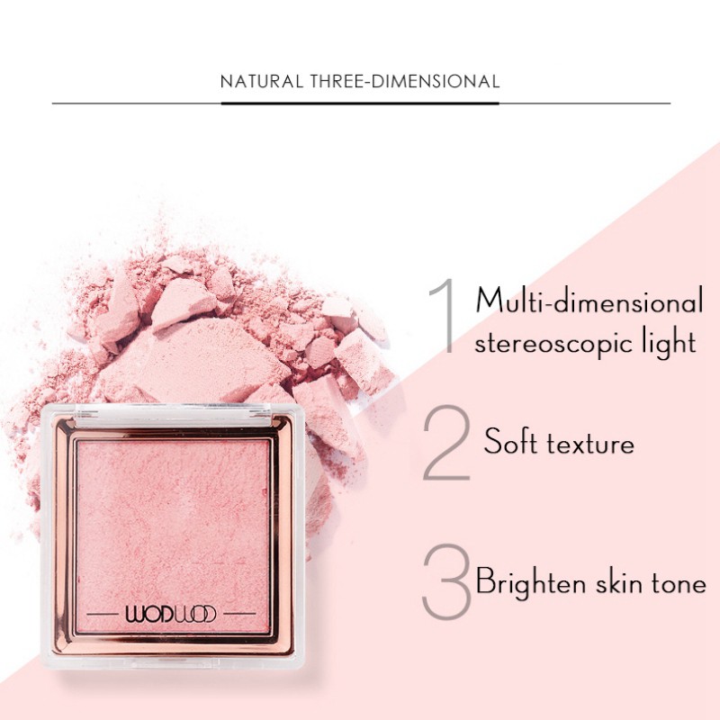 [Hàng mới về] Phấn trang điểm bắt sáng hỗ trợ tạo khối chống nước tiện dụng | BigBuy360 - bigbuy360.vn