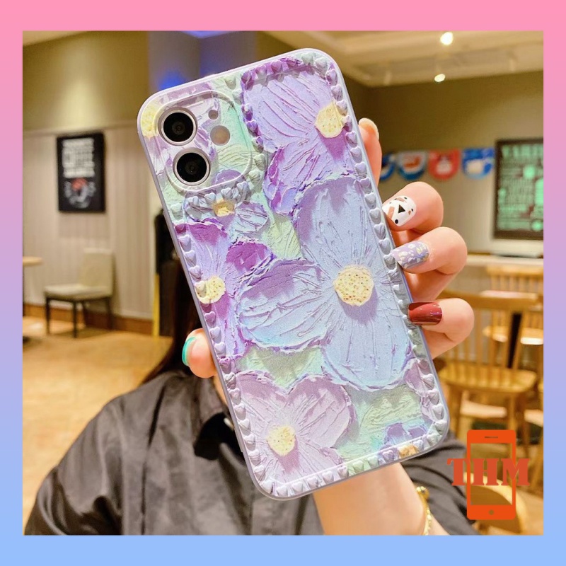 Ốp Điện Thoại canvas Hình Hoa Cho iphone 6/6plus/6s/6splus/7/7plus/8/8plus/x/xr/xs/11/12/13/pro/max/plus/promax/-3024
