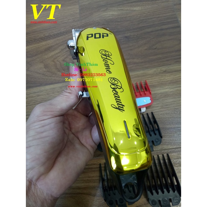 tông cắt tóc Pop P36 Lưỡi Kép - Khuyến Mại Lược + Kẹp Mỏ Vịt