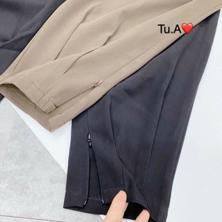 Quần baggy khoá gấu