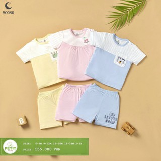 Bộ Moon cộc tay chất petit chính hãng