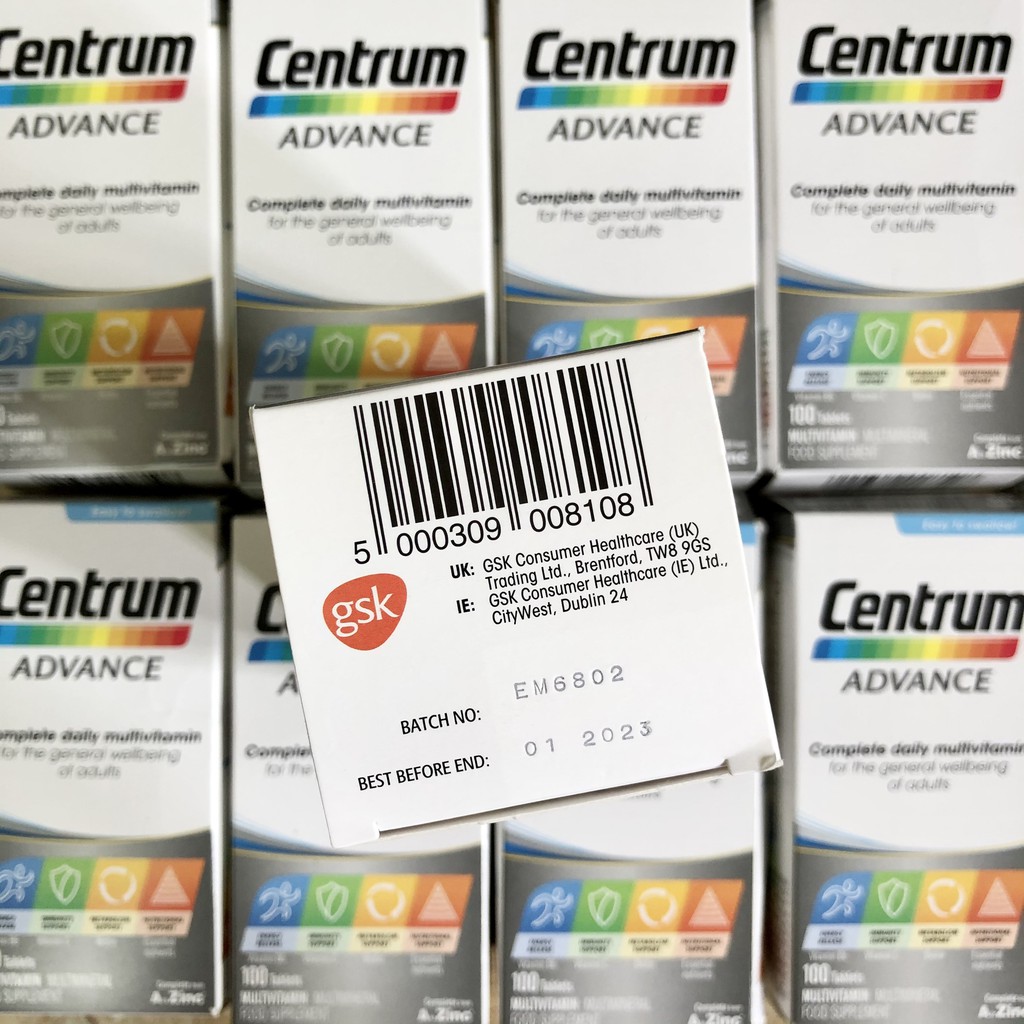 Vitamin Tổng Hợp Cho Người Lớn - Centrum Advance For Adults 100 viên loại dành cho người dưới 50 tuổi | BigBuy360 - bigbuy360.vn