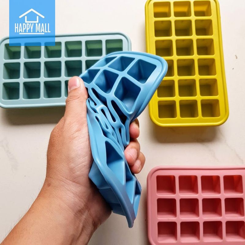 Khay làm đá Lock&amp;Lock bằng Silicone dễ dàng tách đá khỏi khuôn CKT202