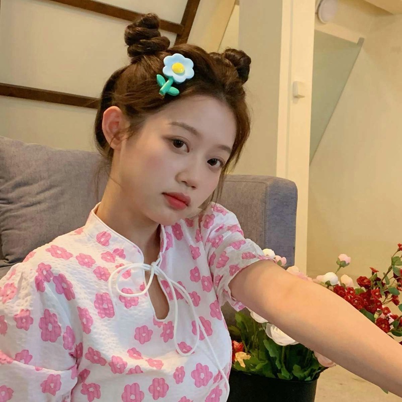 Kẹp Tóc Hình Hoa 3D Màu Kẹo Ngọt Thời Trang Hàn Quốc Năm 2023