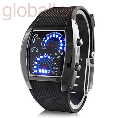 Đồng Hồ Quartz Chạy Kim Chất Liệu Thép Không Gỉ Với Dây Đeo Silicon