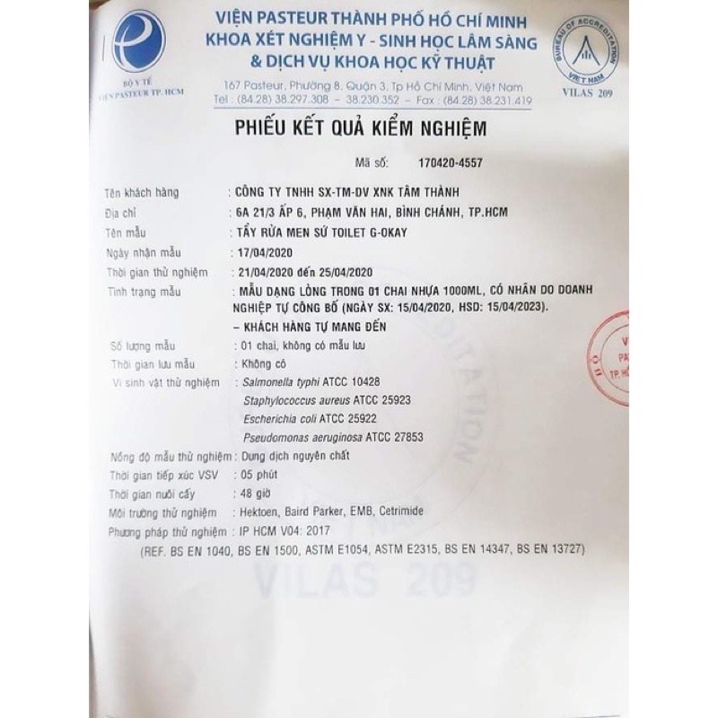 Dung dịch tẩy xi măng, sơn nươc, tẩy cặn canxi, thông tắc bồn cầu siêu mạnh đa năng G-ok 900ml