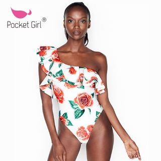 Bikini liền thân thiết kế hở một bên vai thời trang quyến rũ cho nữ