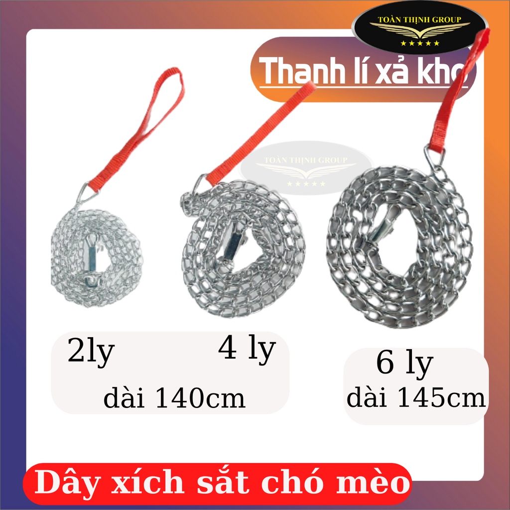 Dây Xích Chó Mèo Chất Liệu Sắt Đảm Bảo Chất Lượng, Chắc Chắn