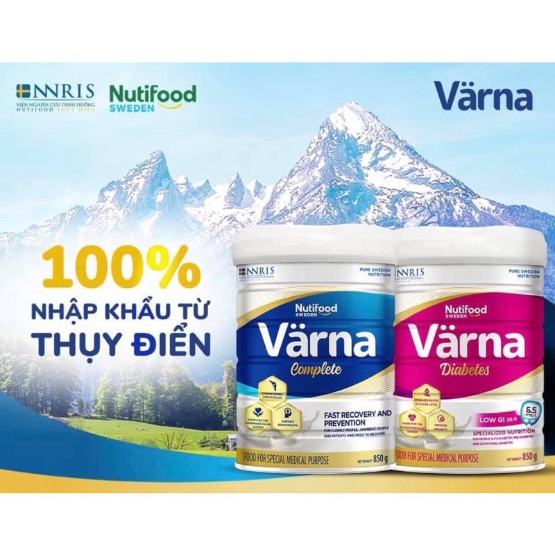 Sữa Bột Nutifood Varna Diabetes 850G bổ sung dinh dưỡng giành riêng cho người bị tiểu đường.