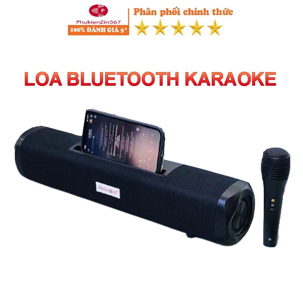 Loa bluetooth karaoke mini công suất lớn không dây có mic âm thanh siêu hay bass khỏe Bảo hành 1 đổi 1