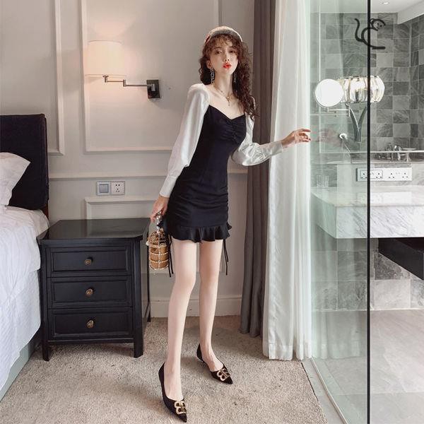 Váy Nữ Ôm Body Đuôi Cá, Đầm Nữ Đuôi Cá Dài Tay Kiểu Dáng Ulzzang | BigBuy360 - bigbuy360.vn