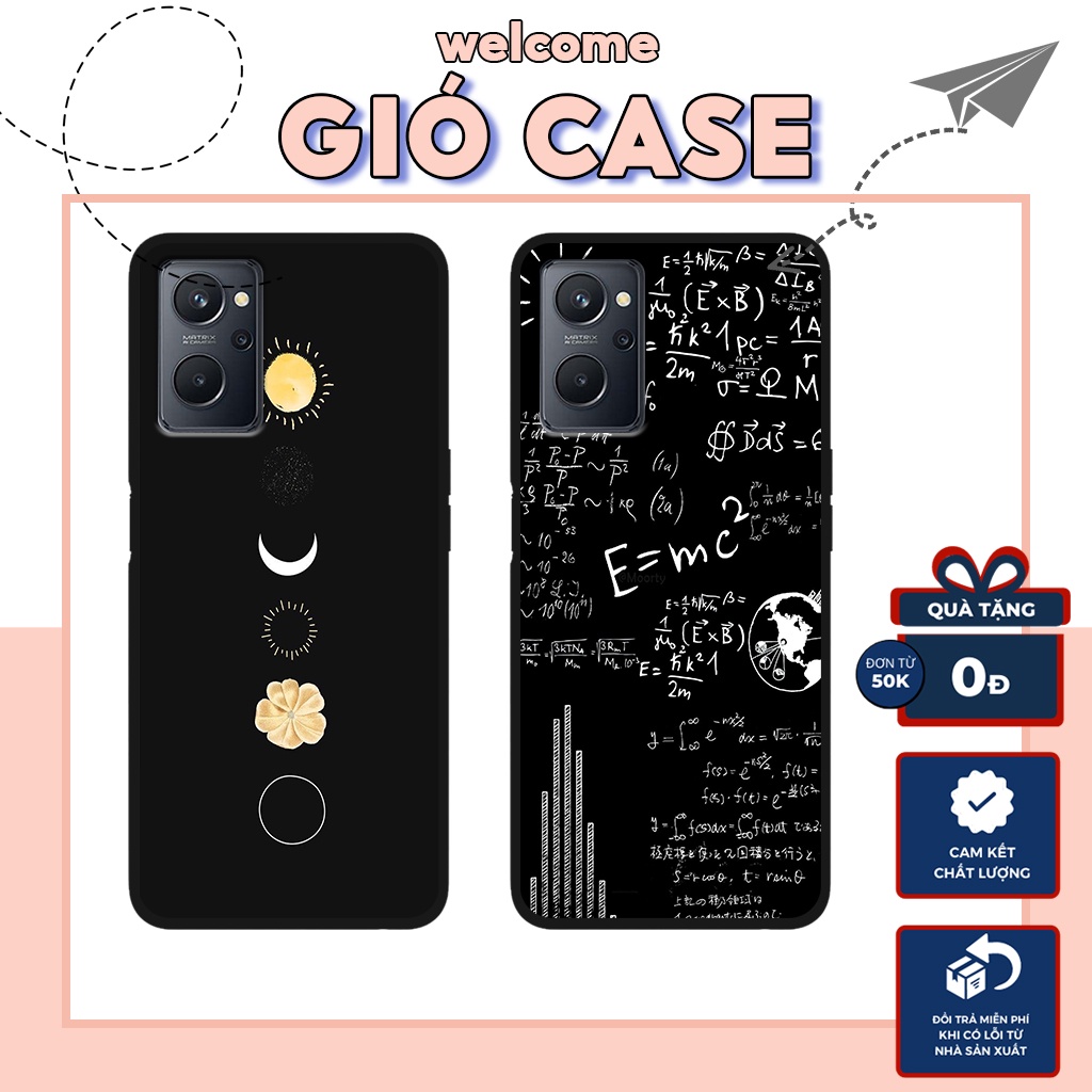 Ốp lưng REALME 9i, ốp điện thoại nhựa dẻo hình họa tiết vũ trụ,công thức toán học,bền,đẹp