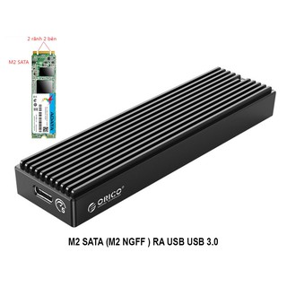 Box ổ cứng SSD M2 Orico M2 NGFF SATA M2PF-C3 – ORICO M2 NVME M2PV-C3 hàng chính hãng