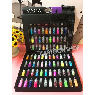 Hộp 48 ống kim tuyến đủ loại đủ màu