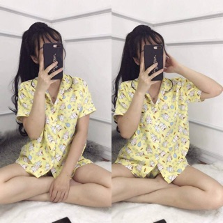 💯💯💯[Freeship50k] Bộ mặc nhà hình kute 💯💯💯