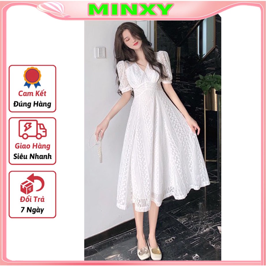 Váy maxi ren tiểu thư,đầm 2 lớp dày dặn chuẩn from,hàng thiết kế,quà tặng 1 sợ dây tóc