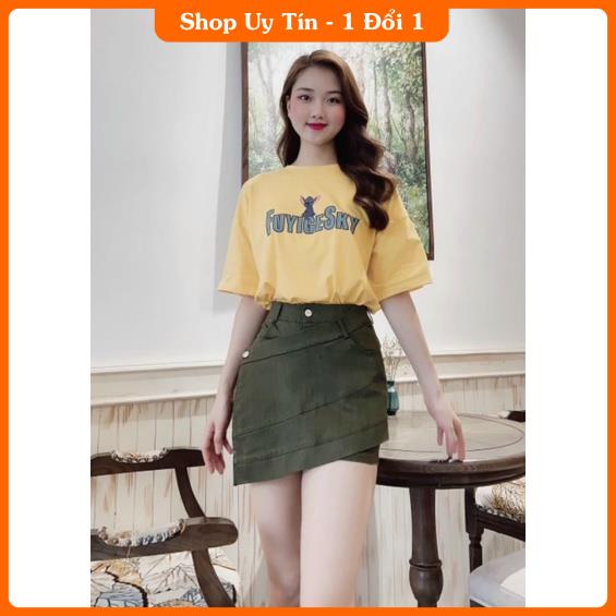 [GIÁ TỐT] CHÂN VÁY KAKI CHÉO TÀ XINH ĐẸP ╭( ･ㅂ･)و ))) -IB | BigBuy360 - bigbuy360.vn