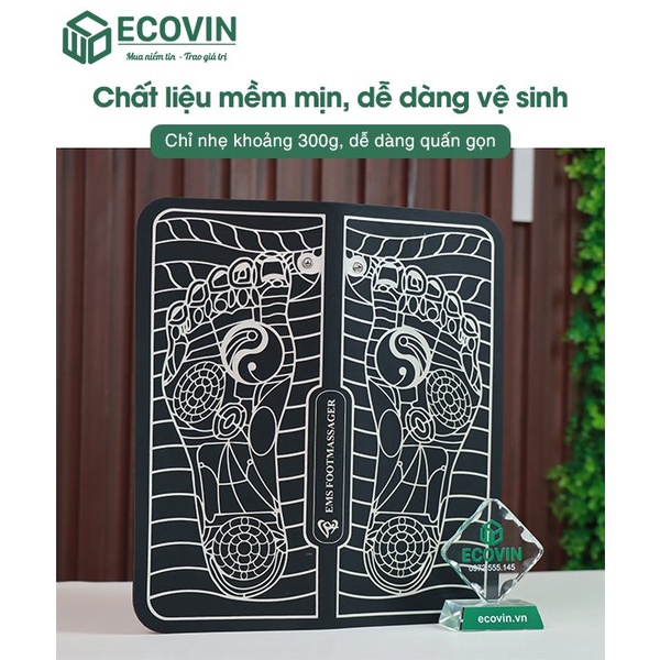 Máy massage bàn chân, máy xoa bóp chân hồng ngoại EMS xung điện HM-C3 cao cấp