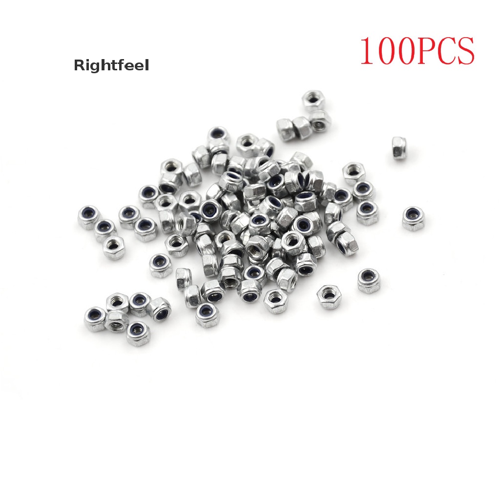 Set 100 Đai Ốc Lục Giác Bằng Thép Không Gỉ M3X0.5Mm