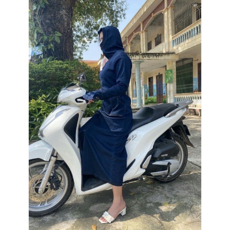 Áo chống nắng chất vải bò toàn thân👌HÀNG LOẠI 1 Áo chống nắng dáng dai chất liệu thoáng