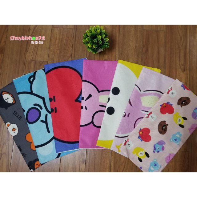 [FREESHIP] Vỏ gối ôm BT21 size 45x45cm