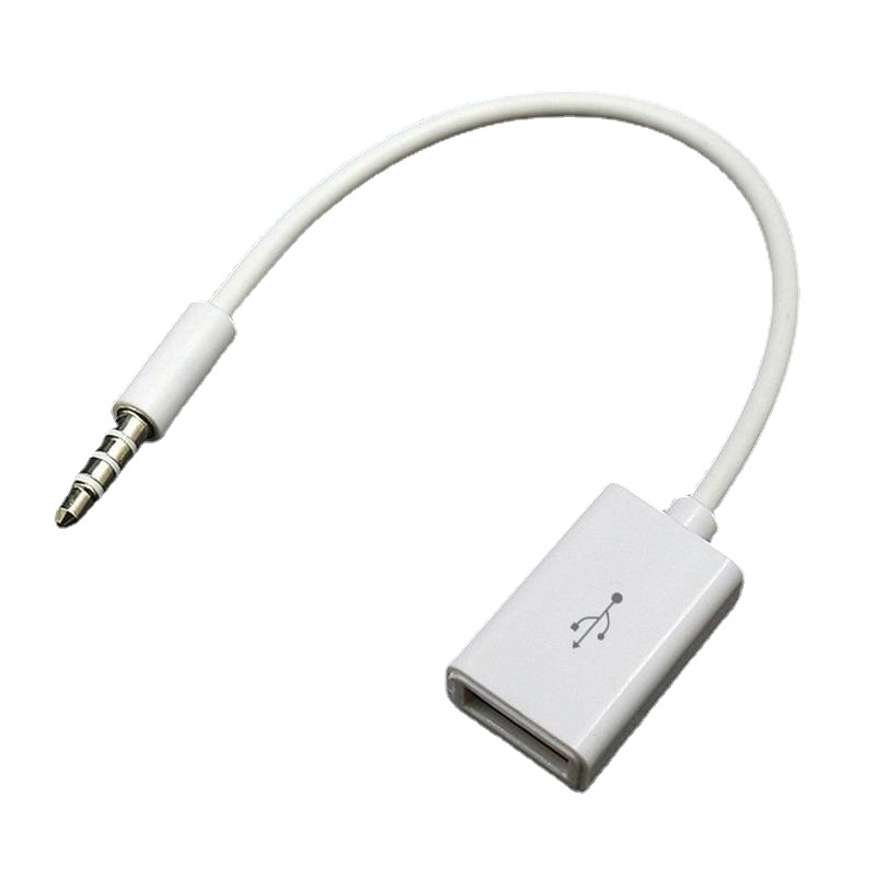 Cáp chuyển đổi âm thanh MP3 cỡ 3.5mm AUX sang cổng USB 2.0